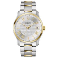 Men s Bulova Classic Wilton Brown Leather Strap Watch 46.5mm 97B169 REEDS Jewelers