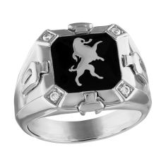 Bulova Crest of Bohemia Sterling Silver Ring