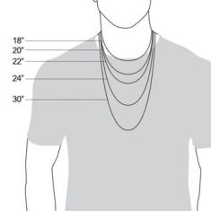Bulova Link Black Ion-Plated Stainless Steel Chain Necklace | 8mm | 24 Inches