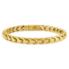 Bulova Link Gold-Tone Stainless Steel Bracelet | 6mm