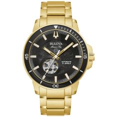 Bulova Marine Star Automatic Gold-Tone Bracelet Watch | 45mm | 97A174