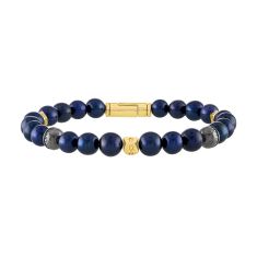 Bulova Marine Star Navy Freshwater Cultured Pearl and 1/5ctw Diamond Bracelet | 8.5 Inches