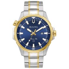 Bulova Marine Star Two-Tone Bracelet Watch | 43mm | 98B384