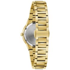 Final Sale - Bulova Millennia Black Dial Gold-Tone Stainless Steel Watch 32mm - 97L175