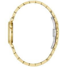 Bulova Regatta Diamond Black Mother-of-Pearl Gold-Tone Stainless Steel Bracelet Watch 24mm - 97P173