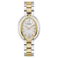 Ladies Bulova Classic Sutton Two Tone Stainless Steel Bracelet Watch 28mm 98L277 REEDS Jewelers