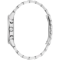 Bulova Sutton Chronograph Silver-Tone Dial Stainless Steel Watch 41mm - 96B404