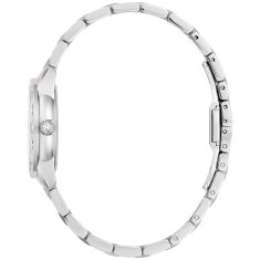 Bulova Sutton Classic Diamond Accent Mother of Pearl Dial Stainless Steel Bracelet Watch 28mm - 96R253