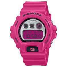 Casio G-Shock 6900 Series Digital Retro Pink Resin Watch 53.2mm - DW6900RCS-4