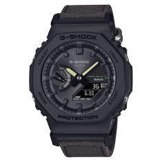 Casio G-Shock Analog-Digital Connected Solar Dark Brown Cloth Strap Watch - GAB2100CT-1A5