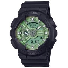 Casio G-Shock Analog-Digital Sage Green Dial Black Resin Strap Watch 55mm - GA110CD-1A3