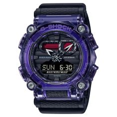 Casio G-Shock Analog-Digital Tech Skeleton Purple Cloth Band Watch - GA900TS-6A