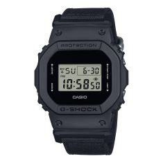Casio G-Shock Digital Utility Black Cloth Strap Watch 48.9mm - DW5600BCE-1
