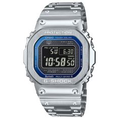 Casio G-Shock Full Metal 5000 Series Blue Dial Stainless Steel Watch 49.3mm - GMWB5000D-2