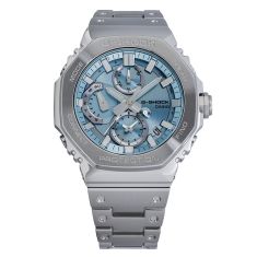 Casio G-Shock Full Metal Chronograph Solar Connected Blue Dial Stainless Steel Watch - GMCB2100AD-2A