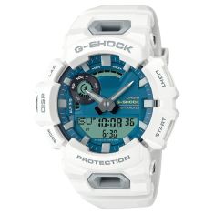 Casio G-Shock G-Squad GBA-900 Series Blue Dial White Resin Watch 51.3mm - GBA900CB-7A
