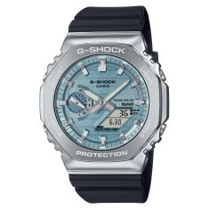 Casio G-Shock G-Steel Solar Connected Blue Dial Black Resin Strap Watch - GBM2100A-1A2