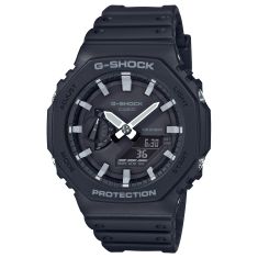 Casio G-Shock GA-2100 Series Analog-Digital Black Resin Watch 48.5mm - GA2100-1A