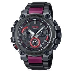 Casio G-Shock MT-G Gray Pink Ion-Plated Stainless Steel and Resin Watch | MTGB3000BD1A