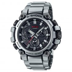 Casio G-Shock MT-G Light and Shadow Silver and Black Solar Connected Watch | MTGB3000D-1A