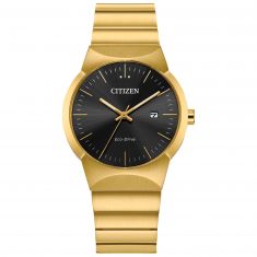 Citizen Eco-Drive Axiom Gold-Tone Bracelet Watch | 32mm | EW2672-58E