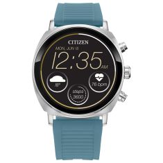 Citizen CZ Smart Casual Wear OS Blue Silicone Strap Watch 41mm