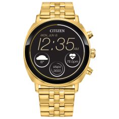 Citizen CZ Smart Casual Wear OS Gold-Tone Bracelet Watch | 41mm | MX1002-57X