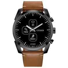 Citizen CZ Smart Hybrid Brown Leather Strap Watch 42.5mm - JX2017-05E