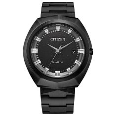 Citizen Eco-Drive 365 Black Dial and Black Stainless Steel Bracelet Watch 42.5mm - BN1015-52E