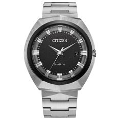 Citizen Eco-Drive 365 Black Dial Stainless Steel Bracelet Watch 42.5mm - BN1014-55E
