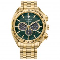 Citizen Eco-Drive Carson Gold-Tone Bracelet Watch | 43mm | CA4542-59X
