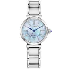 Citizen Eco-Drive Citizen L Mae Mother-of-Pearl Dial Stainless Steel Watch | 29.5mm | EM1060-52N