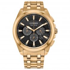 Citizen Eco-Drive Classic Peyten Gold-Tone Bracelet Watch | 41mm | CA4512-50E