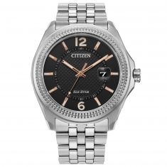 Citizen Eco-Drive Corso Grey Dial Stainless Steel Bracelet Watch | 42mm | AW1740-54H