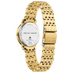 Citizen Eco-Drive Disney Belle Diamond Gold-Tone Bracelet Watch | 30mm | EX1492-59W