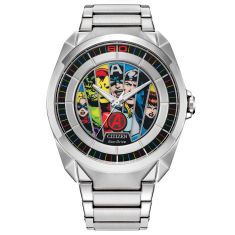 Citizen Eco-Drive Marvel Classic Avengers Beyond Earth’s Mightiest 60th Anniversary Watch and Pin Box Set | 42.5mm | AW2080-64W