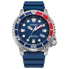 Citizen Eco-Drive Promaster Dive Blue Polyurethane Strap Watch | 44mm | BN0168-06L