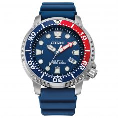 Citizen Eco-Drive Promaster Dive Blue Polyurethane Strap Watch | 44mm | BN0168-06L