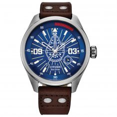 Citizen Eco-Drive Star Wars Classic Han Solo Brown Leather Strap Watch | 43mm | AW5009-03W