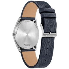 Citizen Eco-Drive Suratto Blue Dial Blue Leather Strap Watch 38.4mm - AR3120-08L