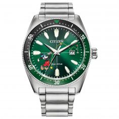 Citizen Eco-Drive Tee Time Stainless Steel Bracelet Watch | 43mm | AW1595-78W