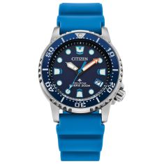Citizen Eco Drive Promaster Dive Blue Dial and Blue Polyurethane Strap Watch 36.5mm - EO2028-06L