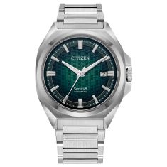 Citizen Series8 831 Automatic Green Dial Stainless Steel Watch 40mm - NB6050-51W