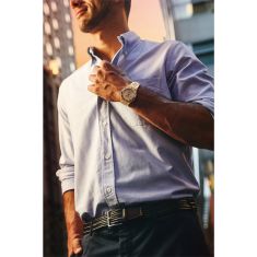 Citizen Series8 880 GMT Automatic Gold-Tone Dial Two-Tone Yellow and Rose Gold Tone Watch 41mm - NB6032-53P