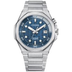 Citizen Series8 890 Automatic Blue Dial Stainless Steel Watch 42.6mm - NB6060-58L