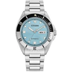 Citizen Sport Automatic Light Blue Dial and Stainless Steel Bracelet Watch 42mm - NH7530-52L