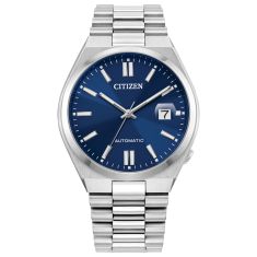 Citizen Tsuyosa Eco-Drive Dark-Blue Dial and Stainless Steel Bracelet Watch 40mm NJ0150-56L