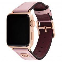 COACH Apple Watch Strap | Pink Leather | 38mm, 40mm, & 41mm | 14700164