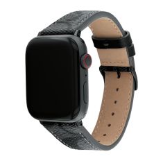 COACH Apple Watch Strap Black Signature Canvas 42mm, 44mm and 45mm - 14700044