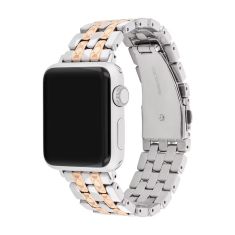 COACH Apple Watch Strap Two-Tone Stainless Steel and Rose Gold-Tone 38mm, 40mm and 41mm - 14700244